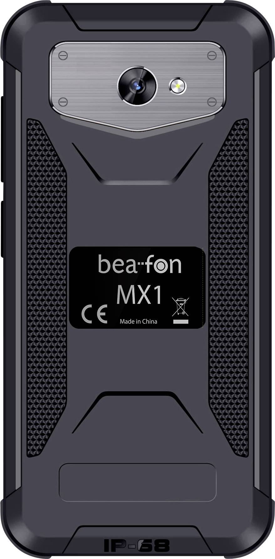 Beafon MX1-EU001B Outdoor Smartphone 128 GB 14.5 cm (5.7 Zoll) Schwarz Android™ 10 Dual-SIM