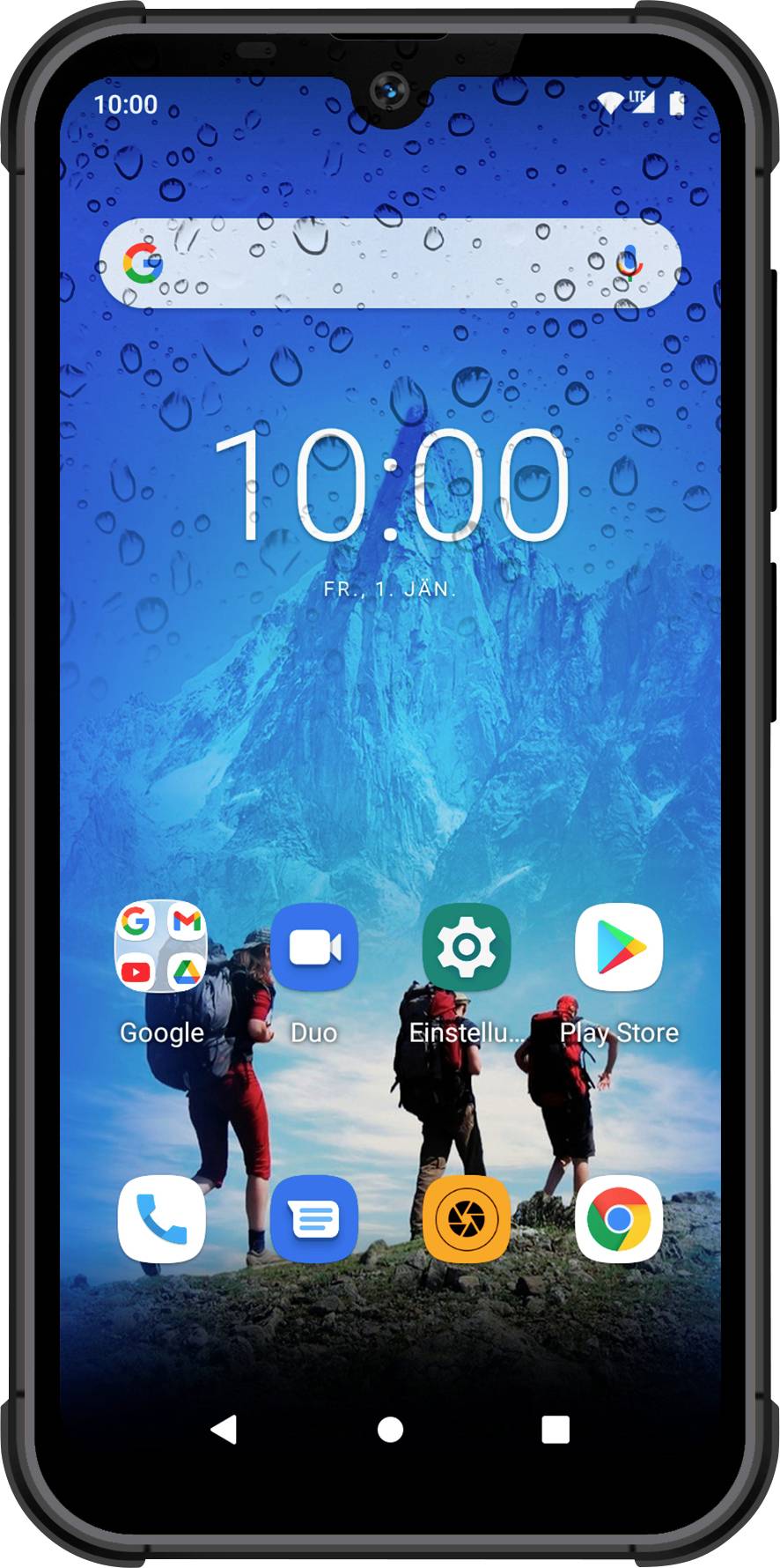 Beafon MX1-EU001B Outdoor Smartphone 128 GB 14.5 cm (5.7 Zoll) Schwarz Android™ 10 Dual-SIM