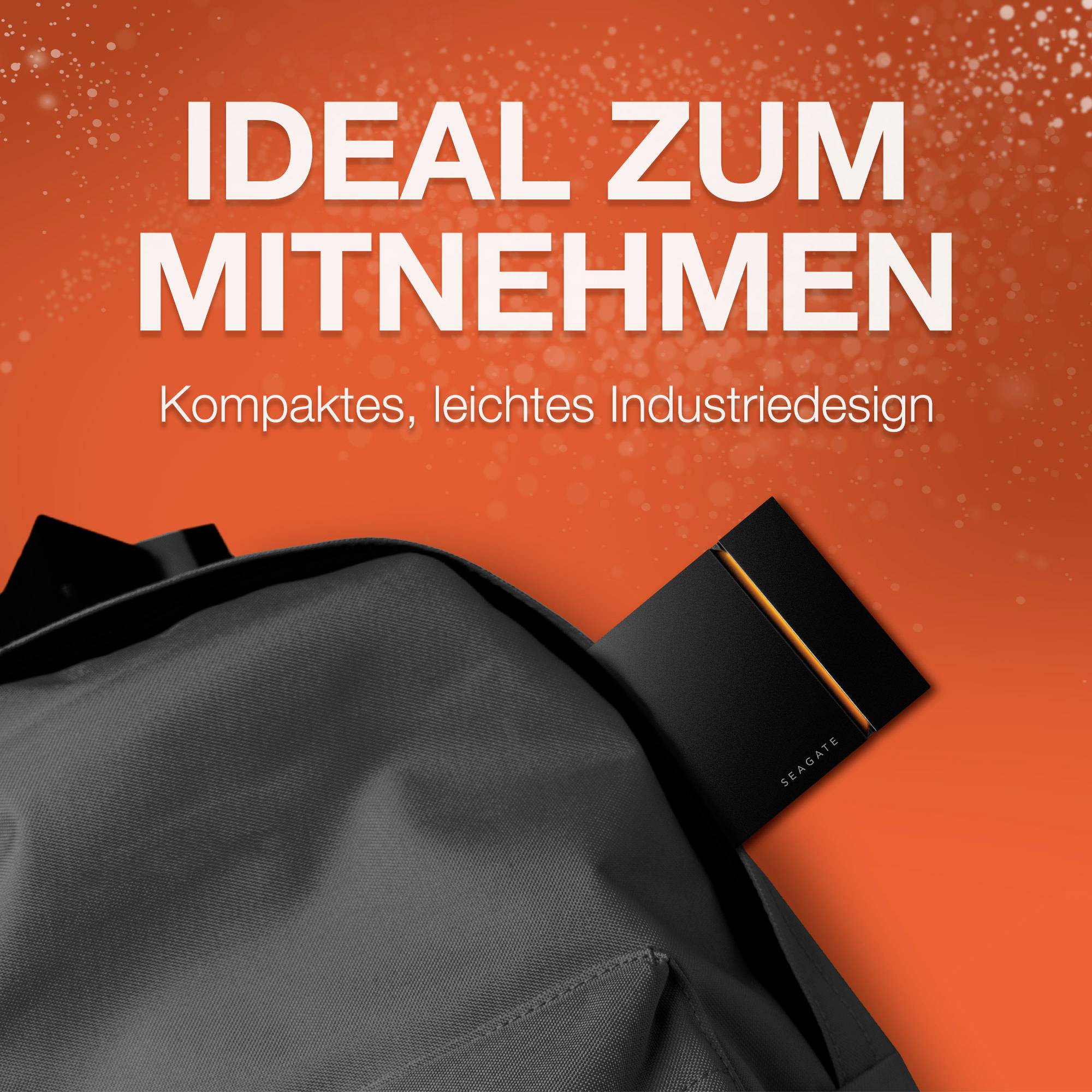 Seagate FireCuda® Gaming SSD 500 GB Externe SSD-Festplatte 6.35 cm (2.5 Zoll) USB-A (USB 3.2 Gen 2) Schwarz STJP500400