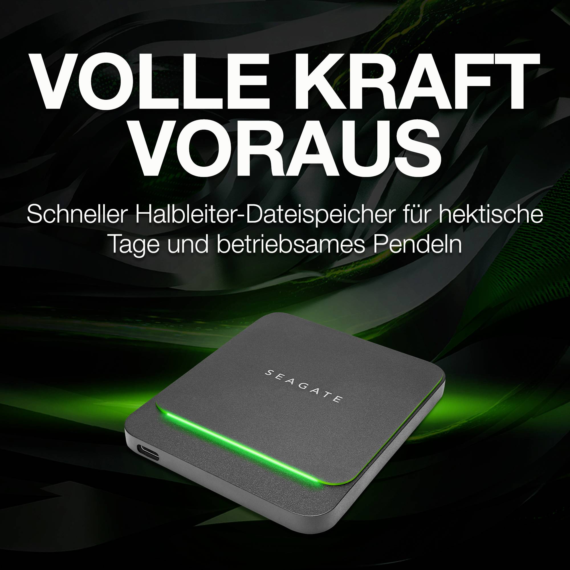 Seagate BarraCuda® Fast SSD 500 GB Externe SSD-Festplatte 6.35 cm (2.5 Zoll) USB 3.2 Gen 1 (USB 3.0), USB-C® Schwarz STJM500400