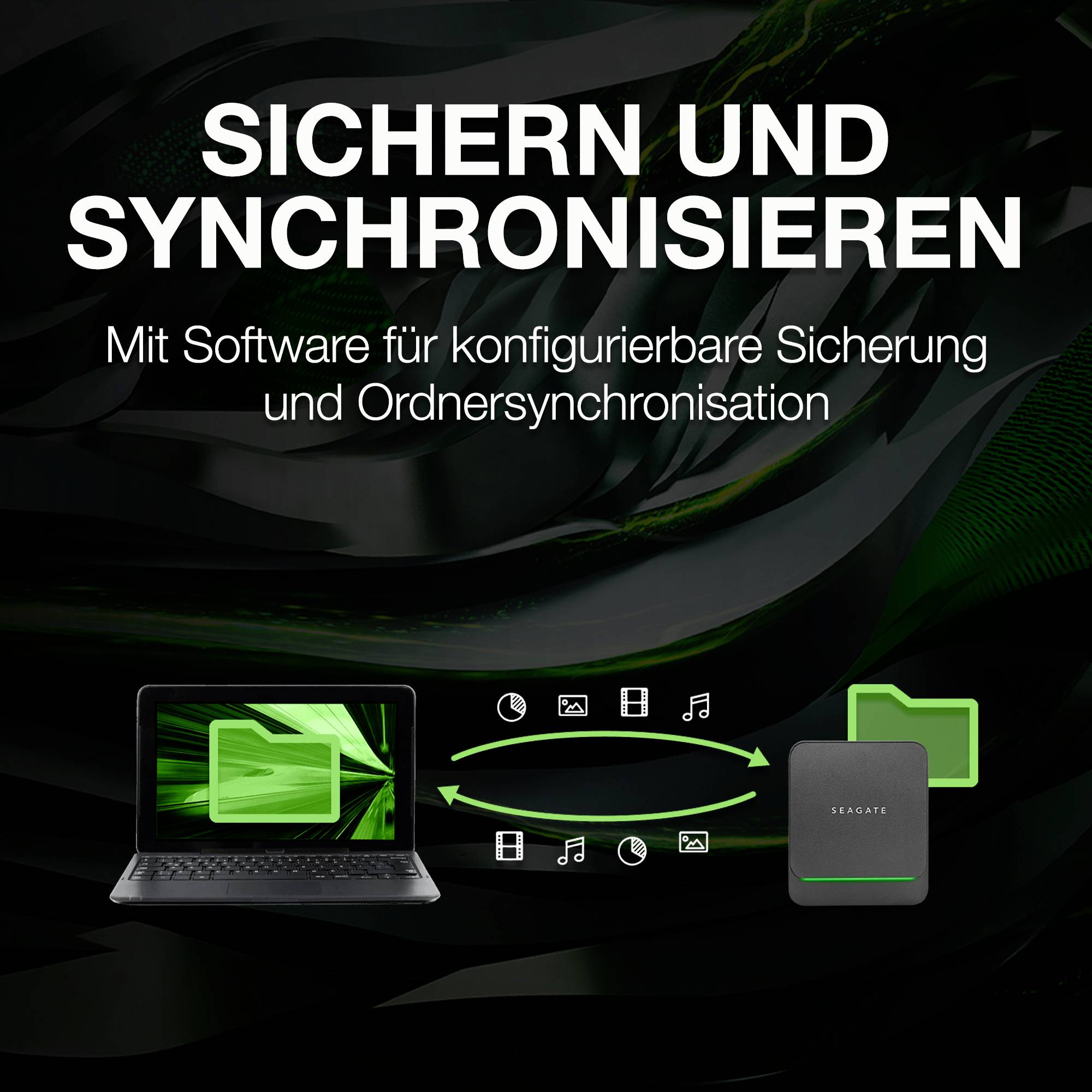 Seagate BarraCuda® Fast SSD 500 GB Externe SSD-Festplatte 6.35 cm (2.5 Zoll) USB 3.2 Gen 1 (USB 3.0), USB-C® Schwarz STJM500400