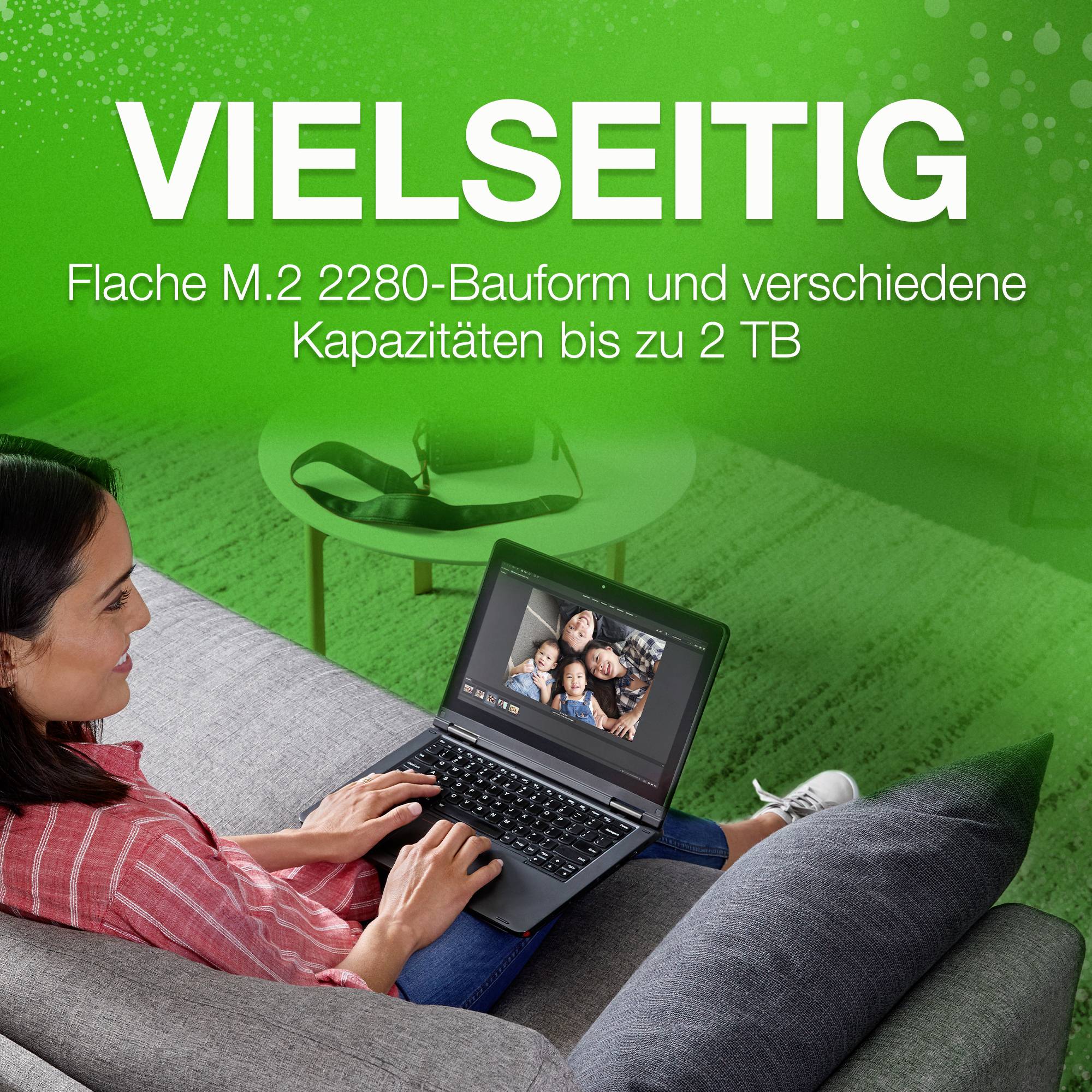 Seagate BarraCuda® Q5 SSD 1 TB Interne M.2 PCIe NVMe SSD 2280 PCIe NVMe 3.0 x4 Retail ZP1000CV3A001