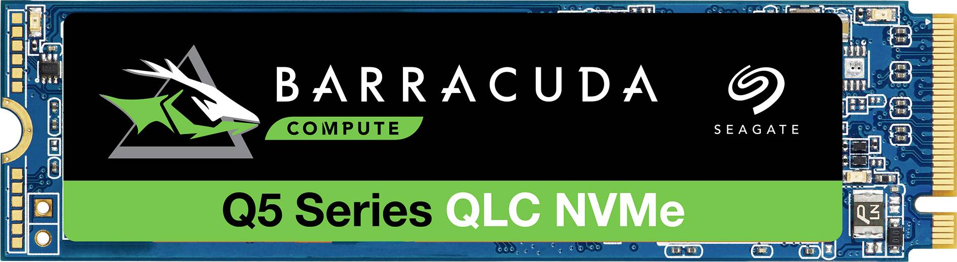 Seagate BarraCuda® Q5 SSD 1 TB Interne M.2 PCIe NVMe SSD 2280 PCIe NVMe 3.0 x4 Retail ZP1000CV3A001