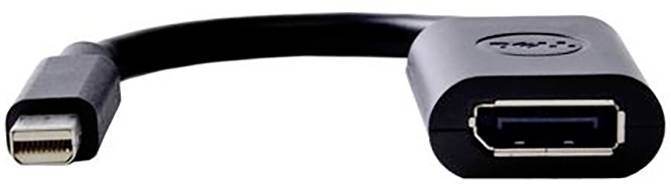 Dell 470-13627 DisplayPort / Mini-DisplayPort Adapter [1x Mini-DisplayPort Stecker - 1x DisplayPort Buchse] Schwarz 20.30 cm