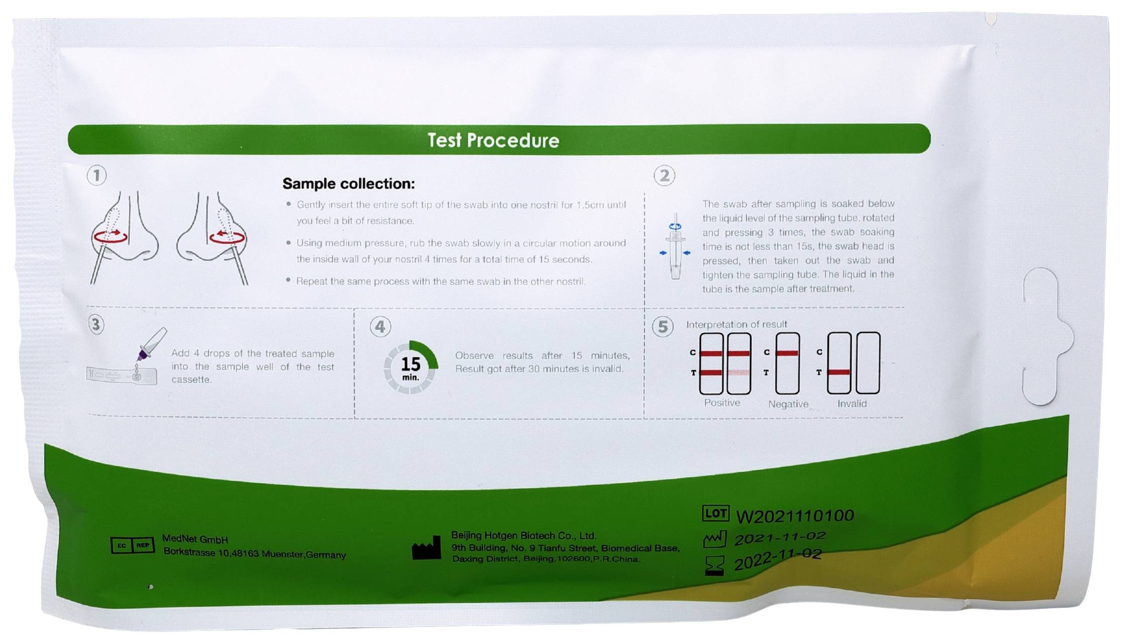 Hotgen Antigentest zur Eigenanwendung (Selbsttest) 6970297534073 SARS-CoV-2