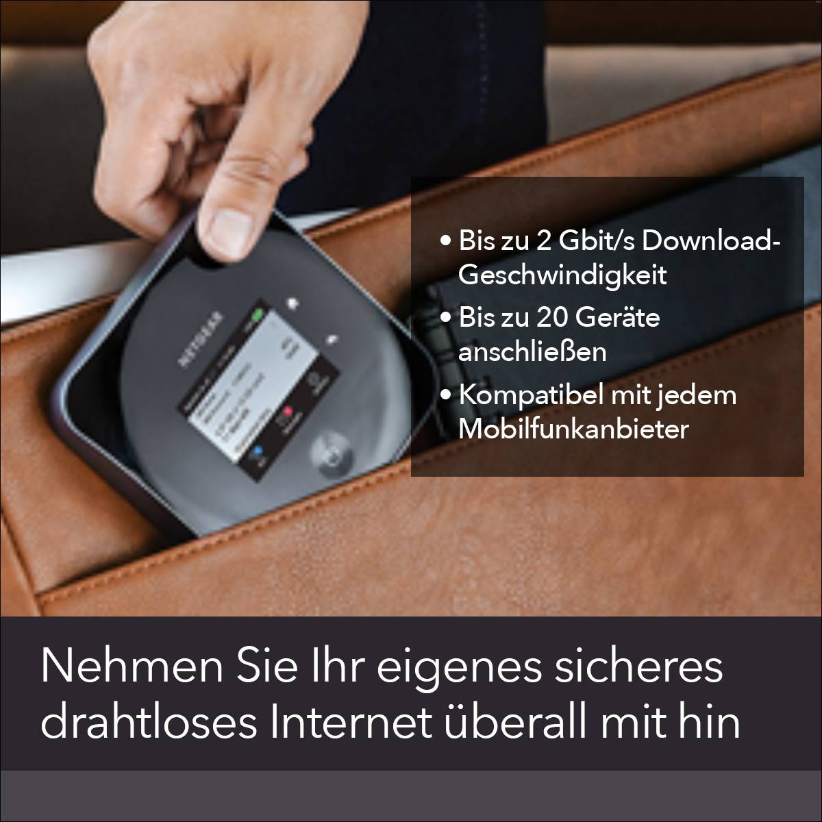 NETGEAR Nighthawk M2 Mobiler 4G-WLAN-Hotspot Schwarz