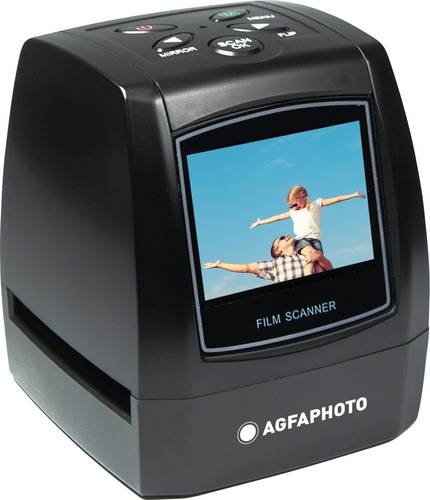 AgfaPhoto AFS100 Diascanner Digitalisierung ohne PC, Display, Speicherkarten-Steckplatz, USB-Stromve