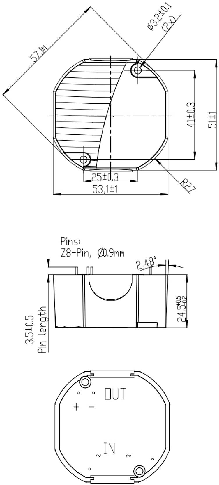 Egston 003920518 AC/DC-Printnetzteil 5 V/DC 2.5 A 18 W