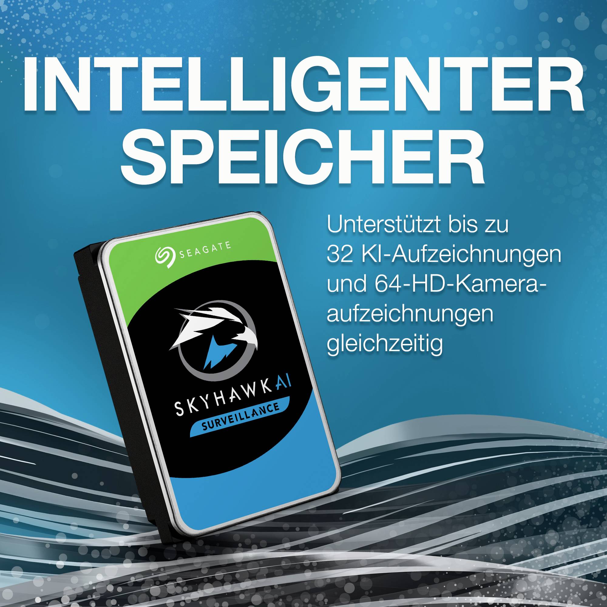 Seagate SkyHawk™ AI 12 TB Interne Festplatte 8.9 cm (3.5 Zoll) SATA 6 Gb/s ST12000VE001