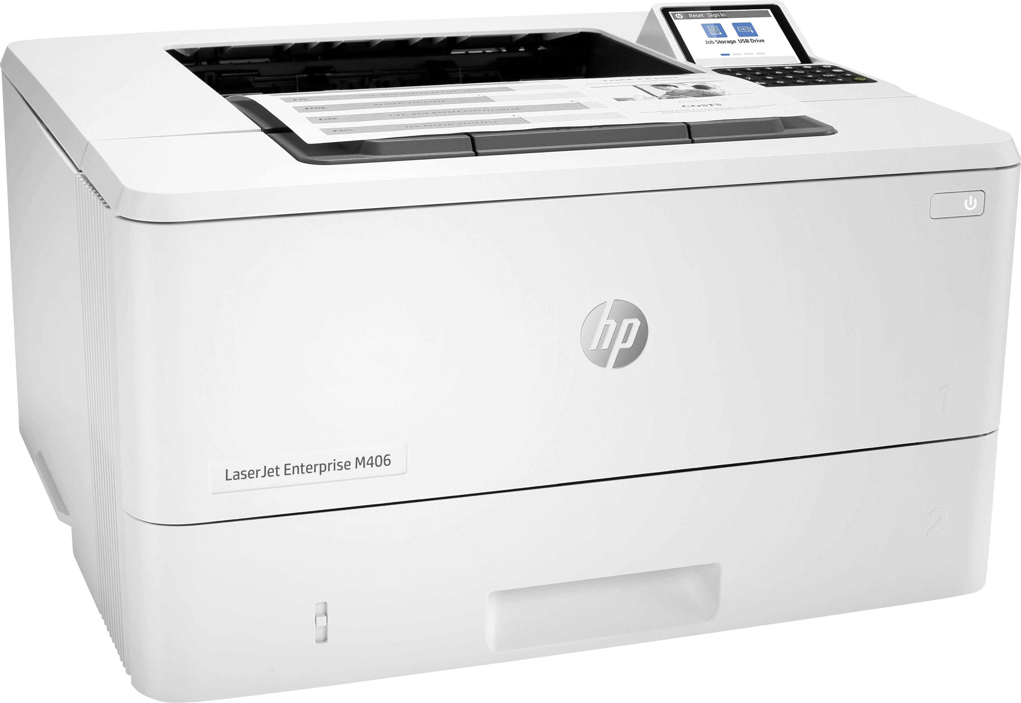 HP LaserJet Enterprise M 406 dn Drucker Laser Schwarz-Weiß A4 40 S./min 1200 x 1200 dpi Duplex, LAN, USB