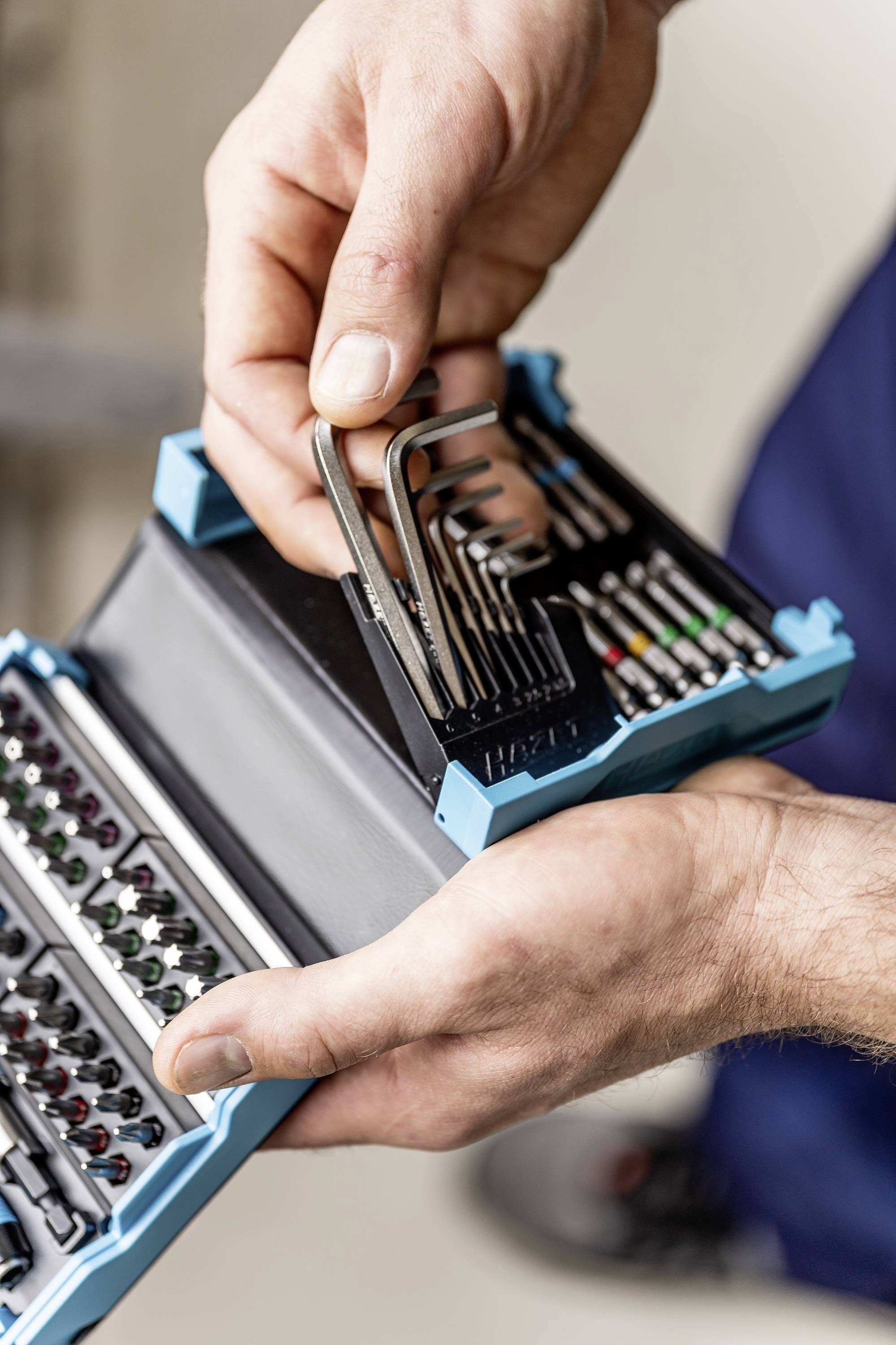 Hazet SmartCase 2200SC-1 Bit-Set 69teilig Innen-Sechskant, Schlitz, Kreuzschlitz Phillips, Kreuzschlitz Pozidriv, T-Profil