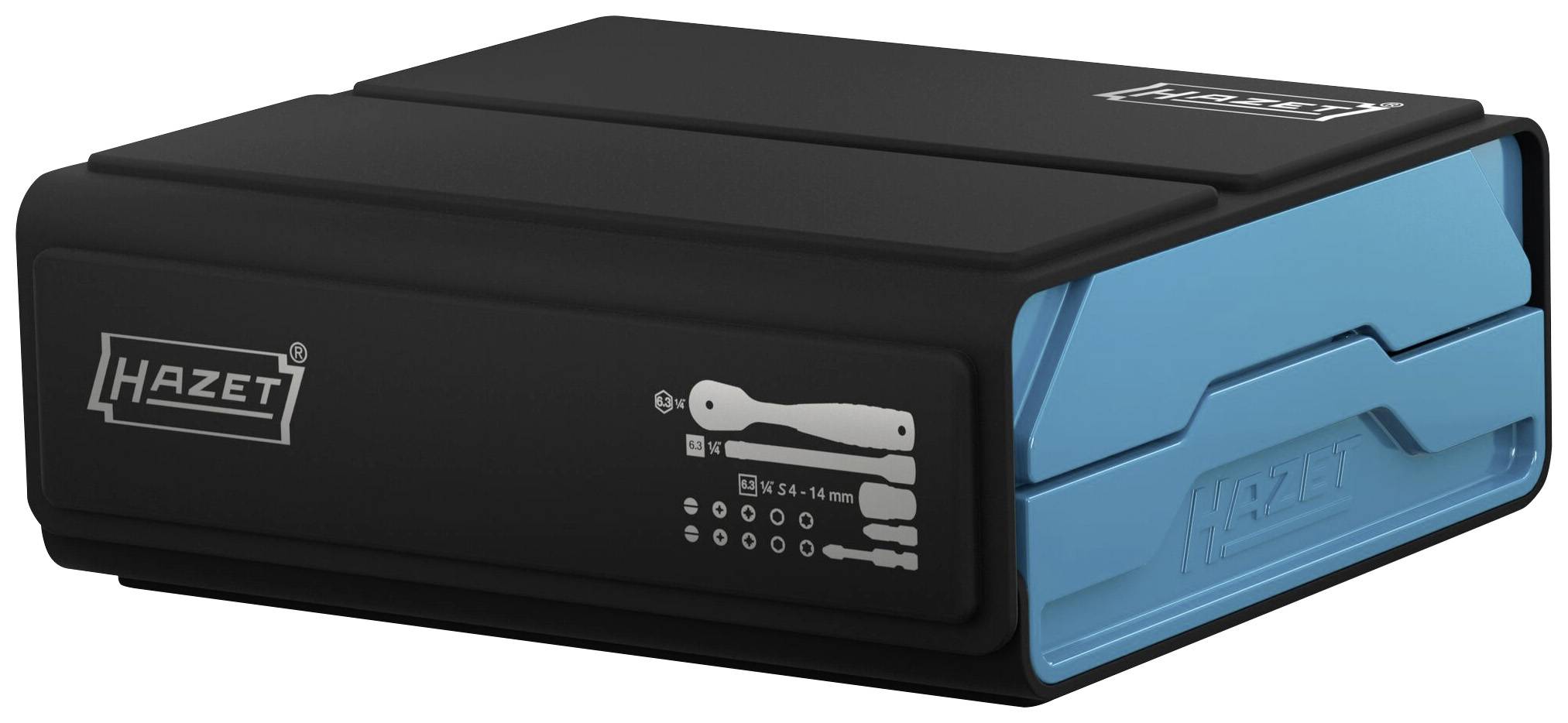 Hazet SmartCase 2200SC-2 Bit-Set 50teilig Innen-Sechskant, Schlitz, Kreuzschlitz Phillips, Kreuzschlitz Pozidriv