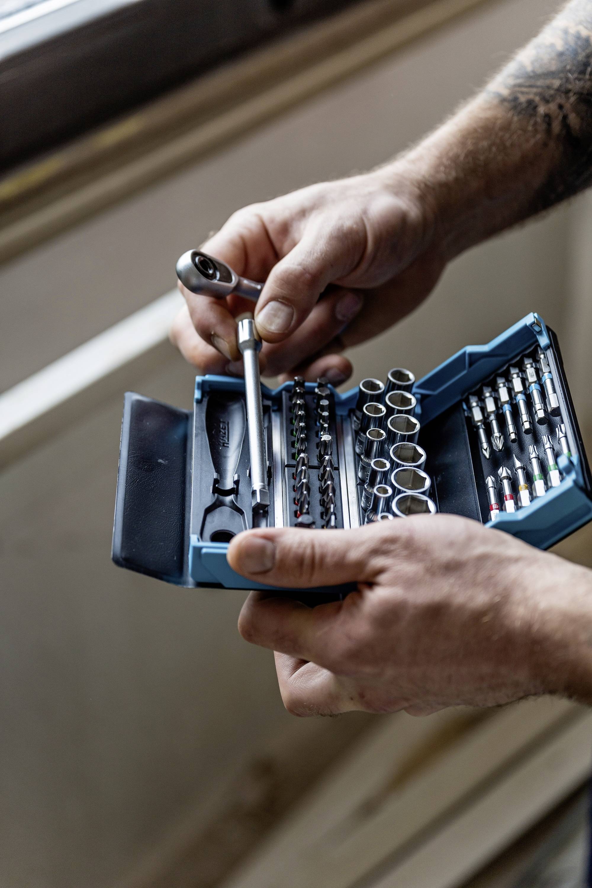 Hazet SmartCase 2200SC-2 Bit-Set 50teilig Innen-Sechskant, Schlitz, Kreuzschlitz Phillips, Kreuzschlitz Pozidriv, Außen-Doppelsechskant, T-Profil