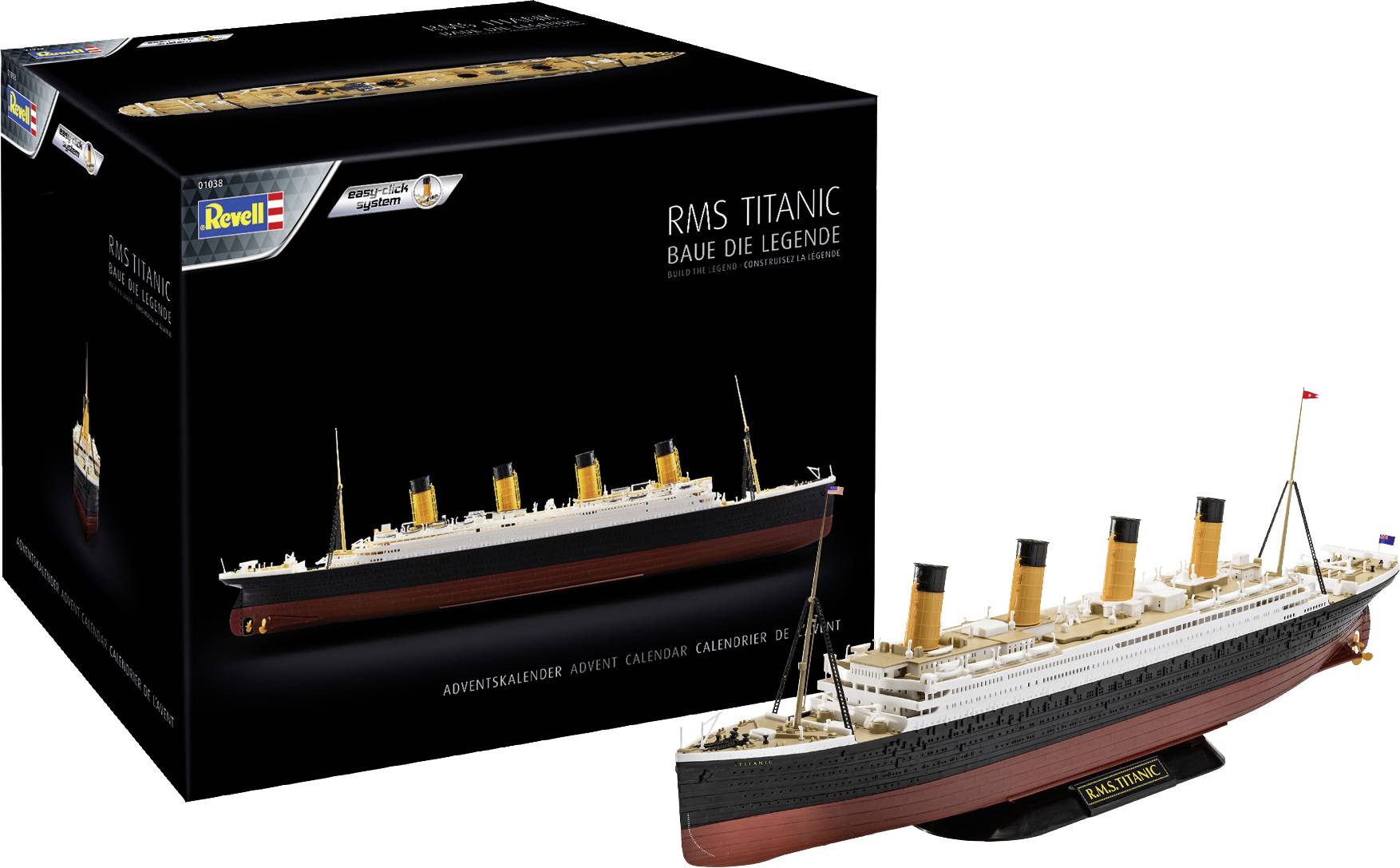 Revell RMS Titanic Plastikbausatz Adventskalender