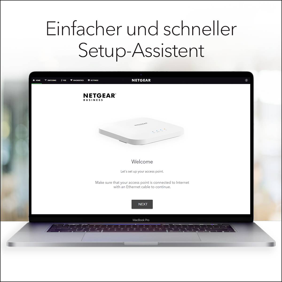 NETGEAR WAX214-100EUS 5PT Wi-Fi 6 Ax1800 Access Point WLAN Access-Point
