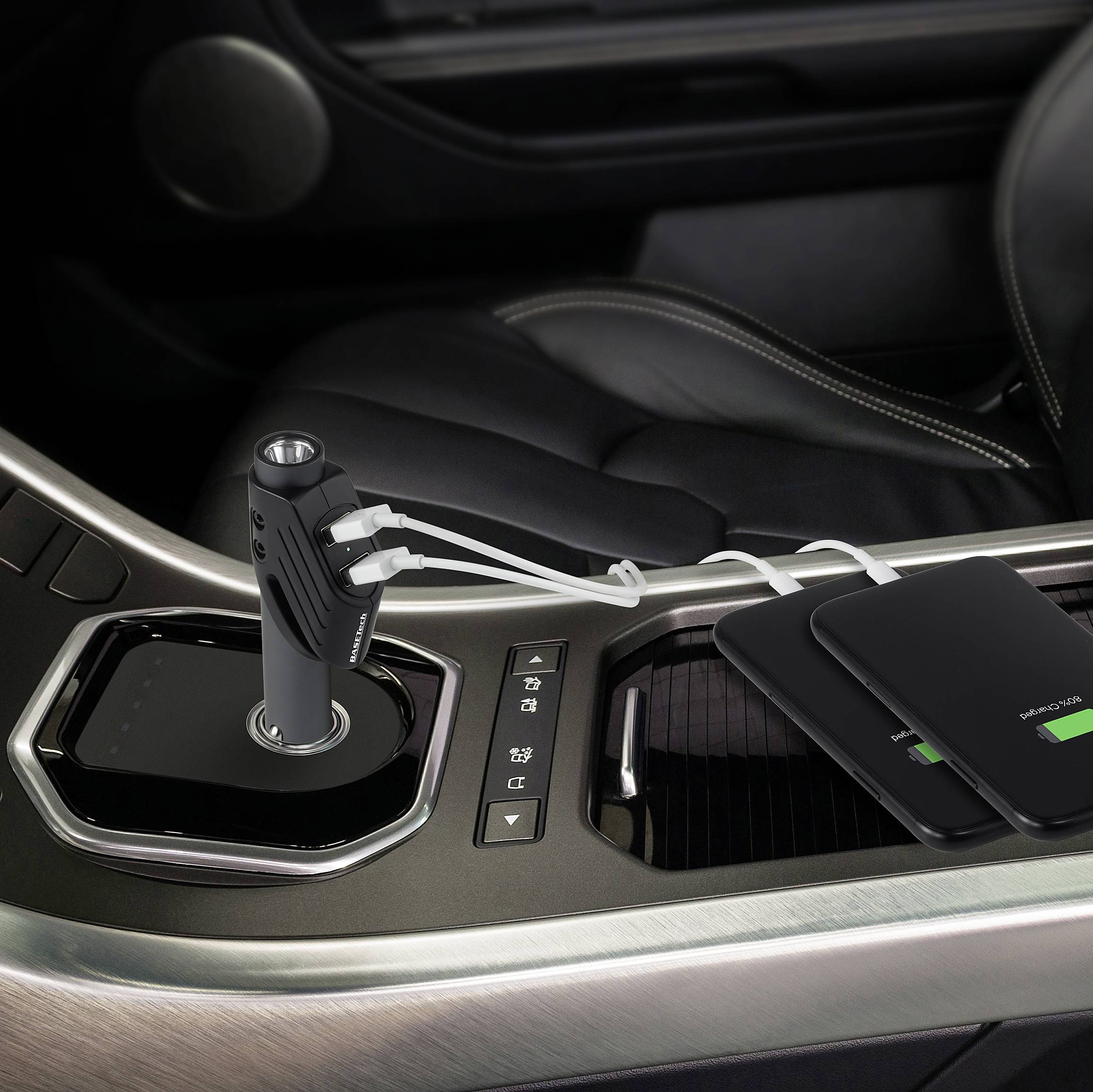 Basetech BT-2357759 BT99 Nothammer Gurtschneider, LED-Leuchte Pkw, Lkw, SUV, Van, Wohnmobile, Bus (L x B x H) 128 x 24 x 45mm 1St.