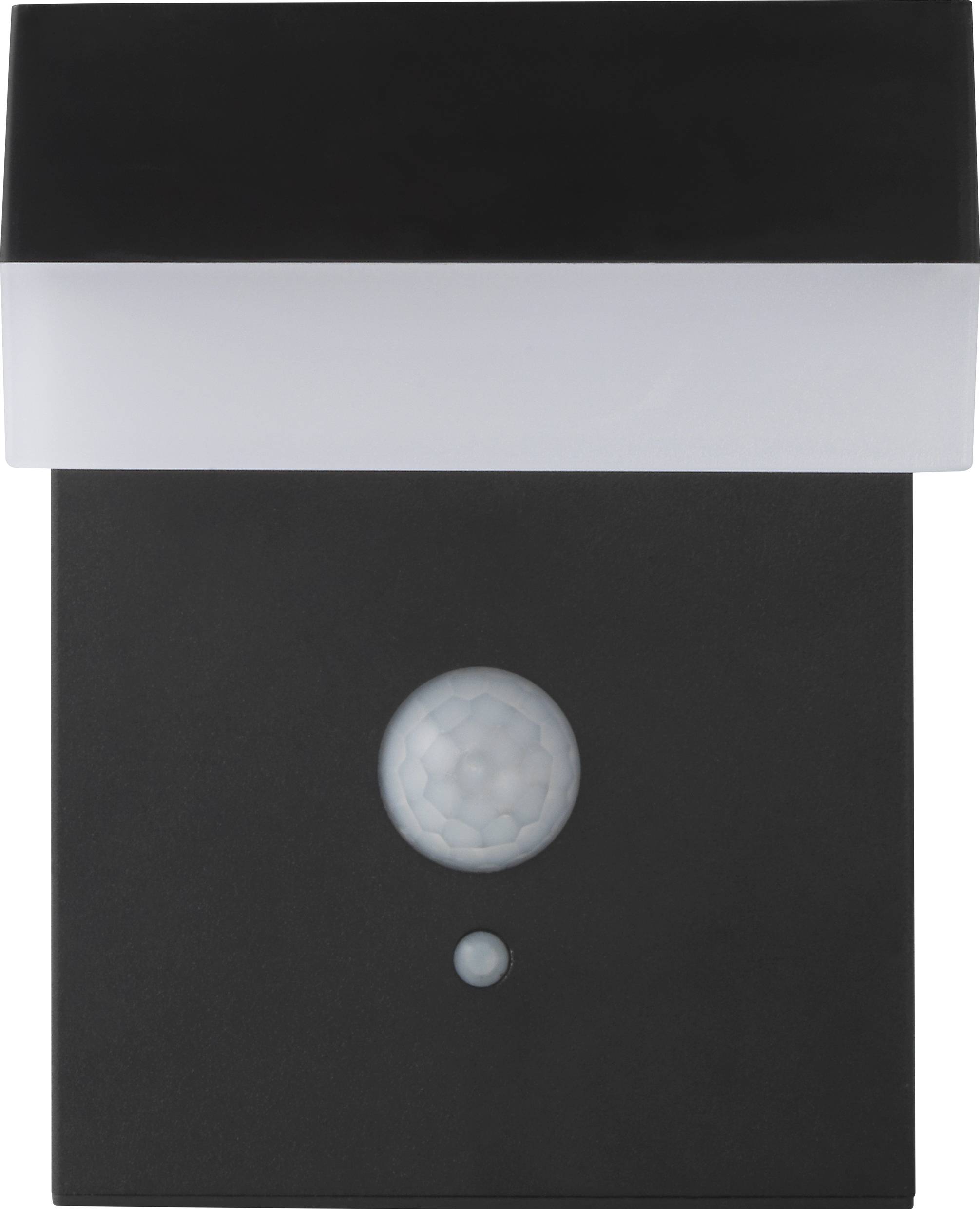 Sygonix SY-4715526 Solar-Außenwandleuchte mit Bewegungsmelder SMD LED 6W Schwarz