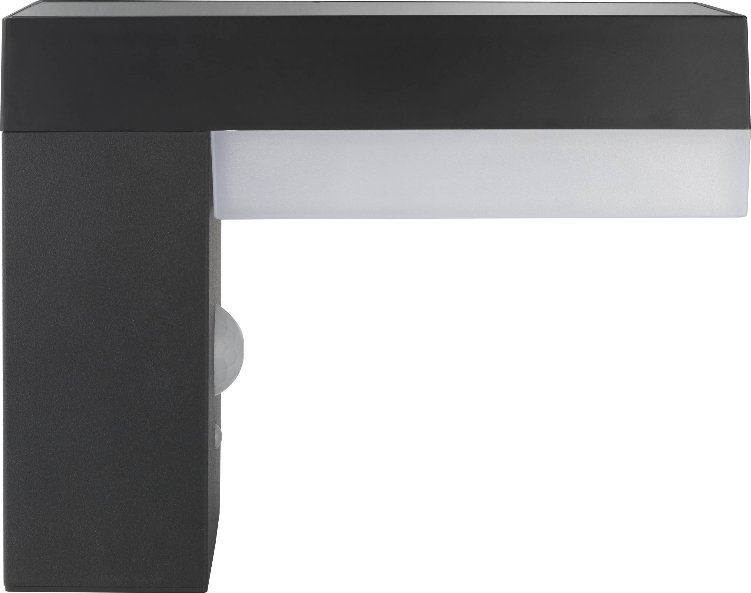 Sygonix SY-4715526 Solar-Außenwandleuchte mit Bewegungsmelder SMD LED 6W Schwarz