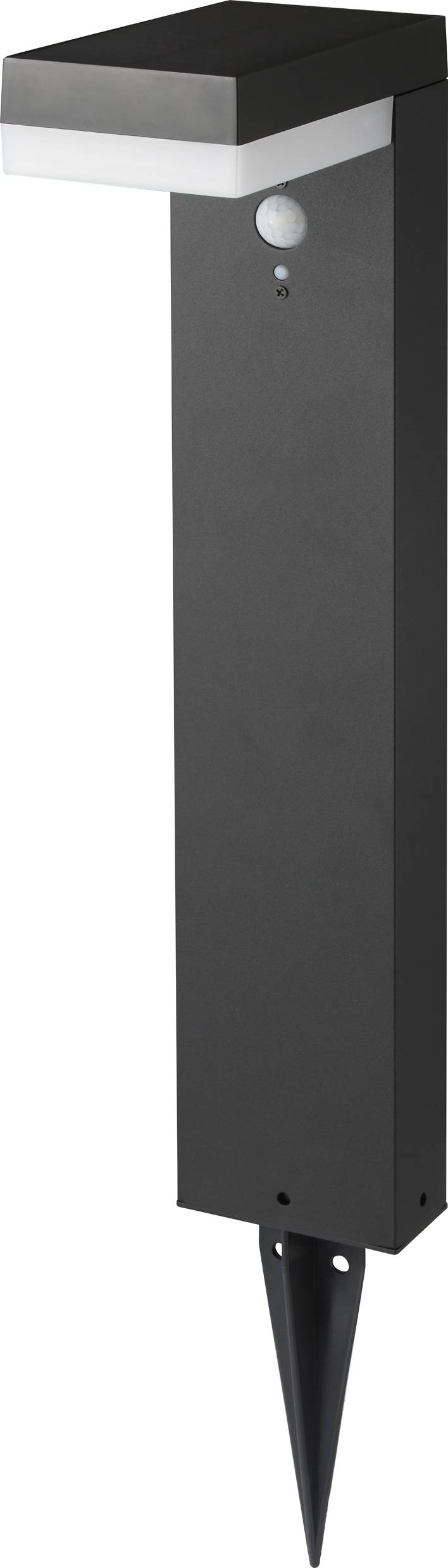 Sygonix SY-4715528 Solar-Außenstandleuchte mit Bewegungsmelder SMD LED 6W Schwarz