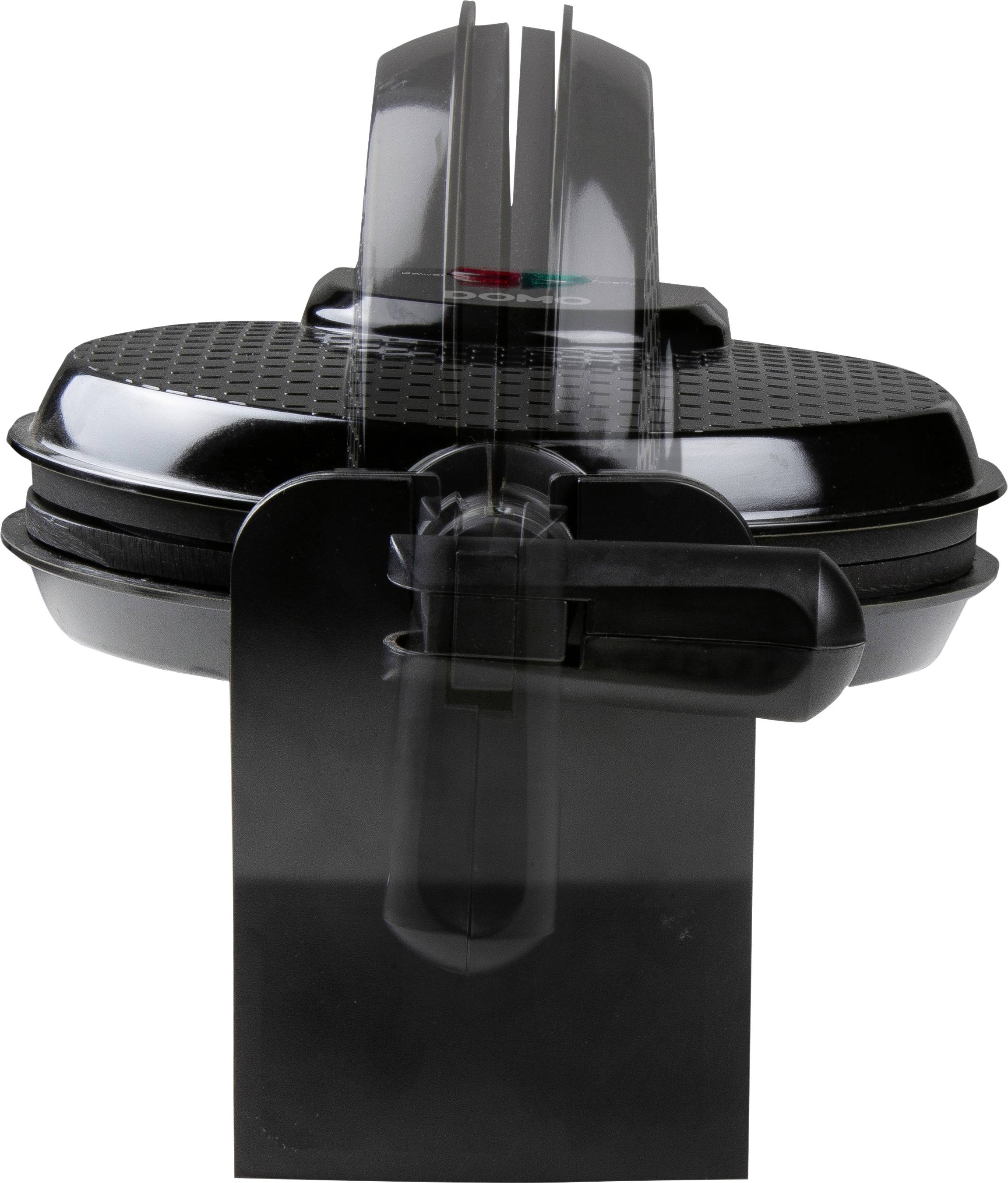 DOMO DO9223W Waffeleisen Antihaftbeschichtung, Kontrollleuchte Schwarz