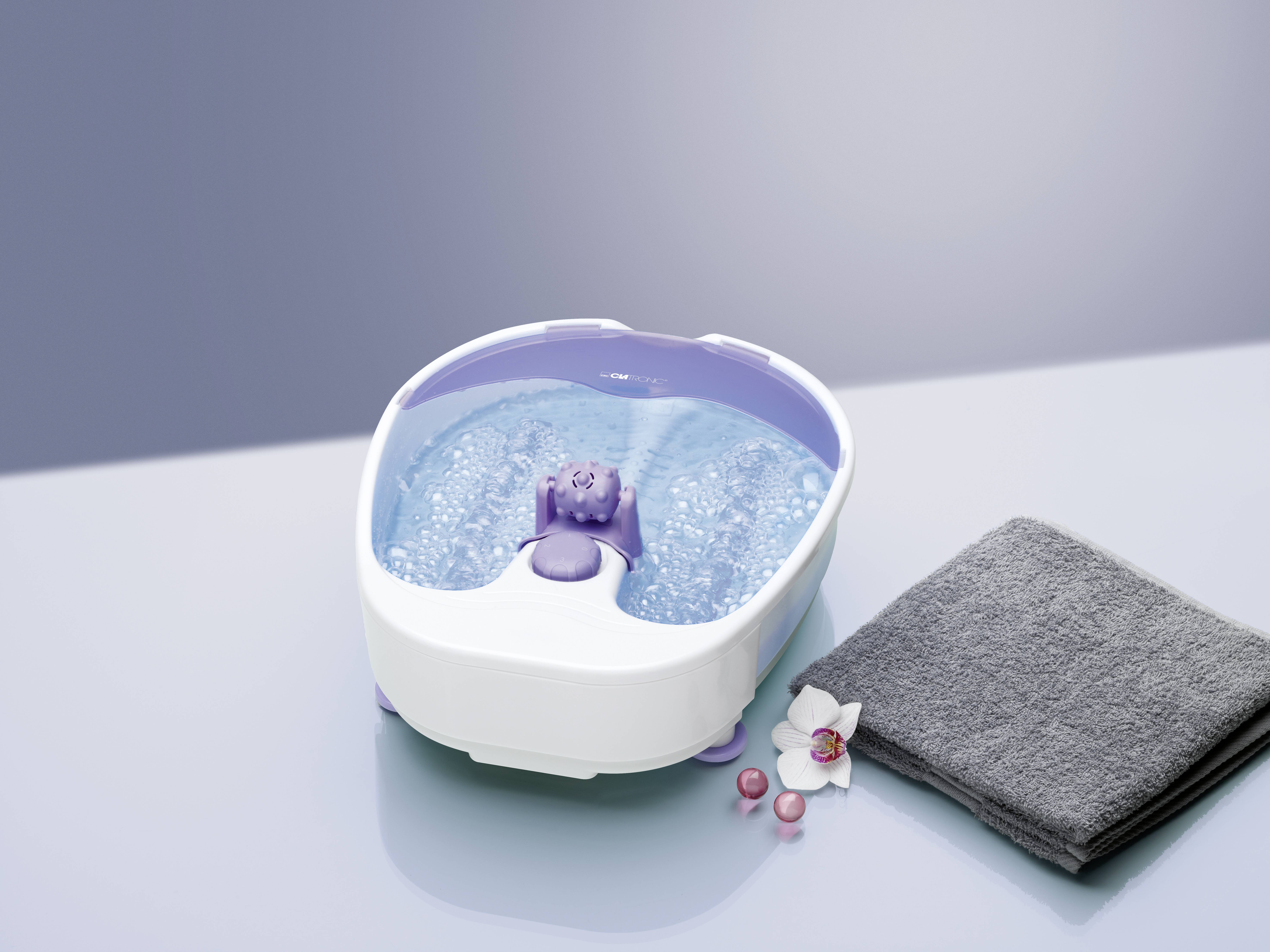 Clatronic FM 3389 Fußmassagegerät 90 W Weiß, Violett