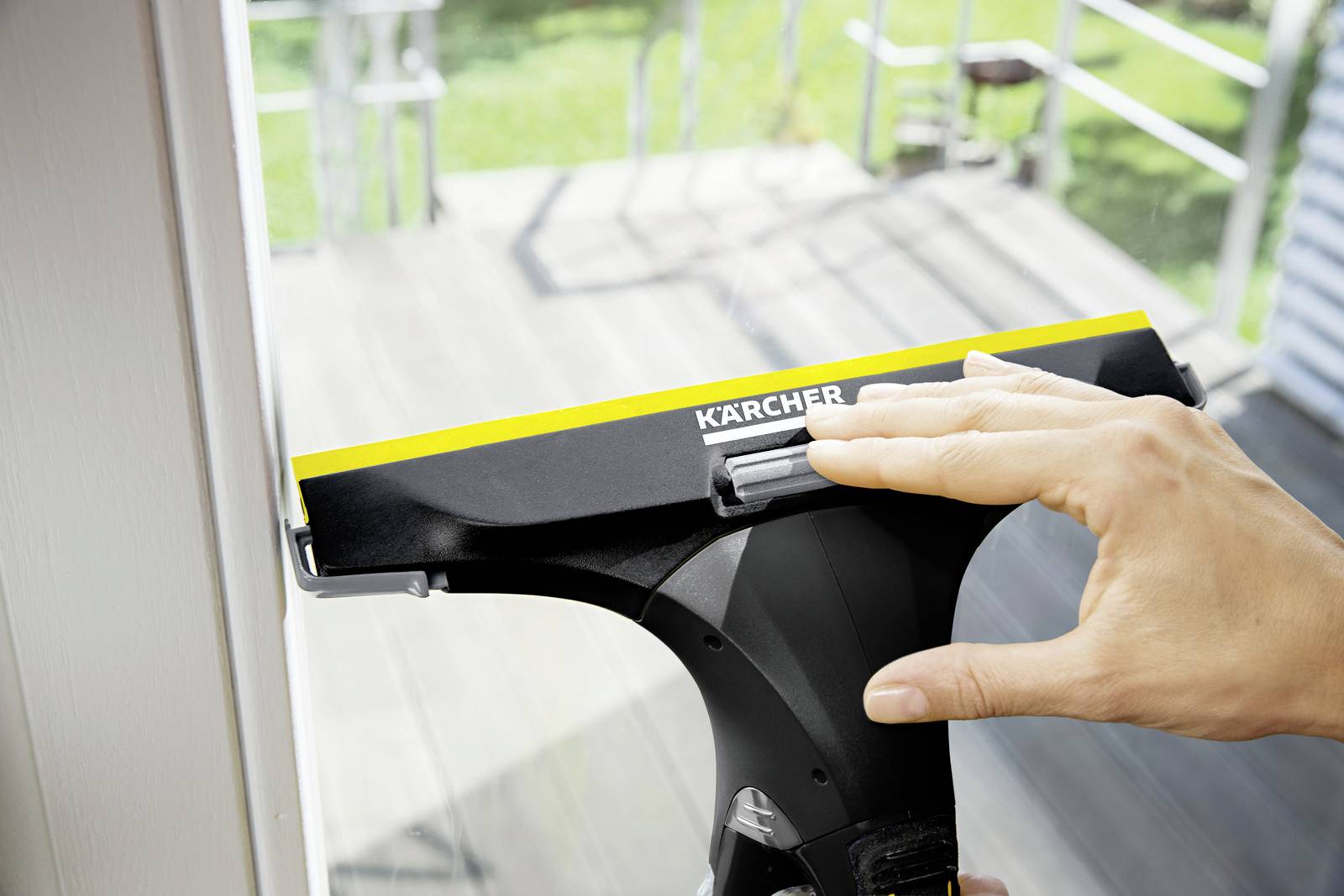 Kärcher Home & Garden WV 5 Plus N Black Edition Fenstersauger Schwarz, Gelb