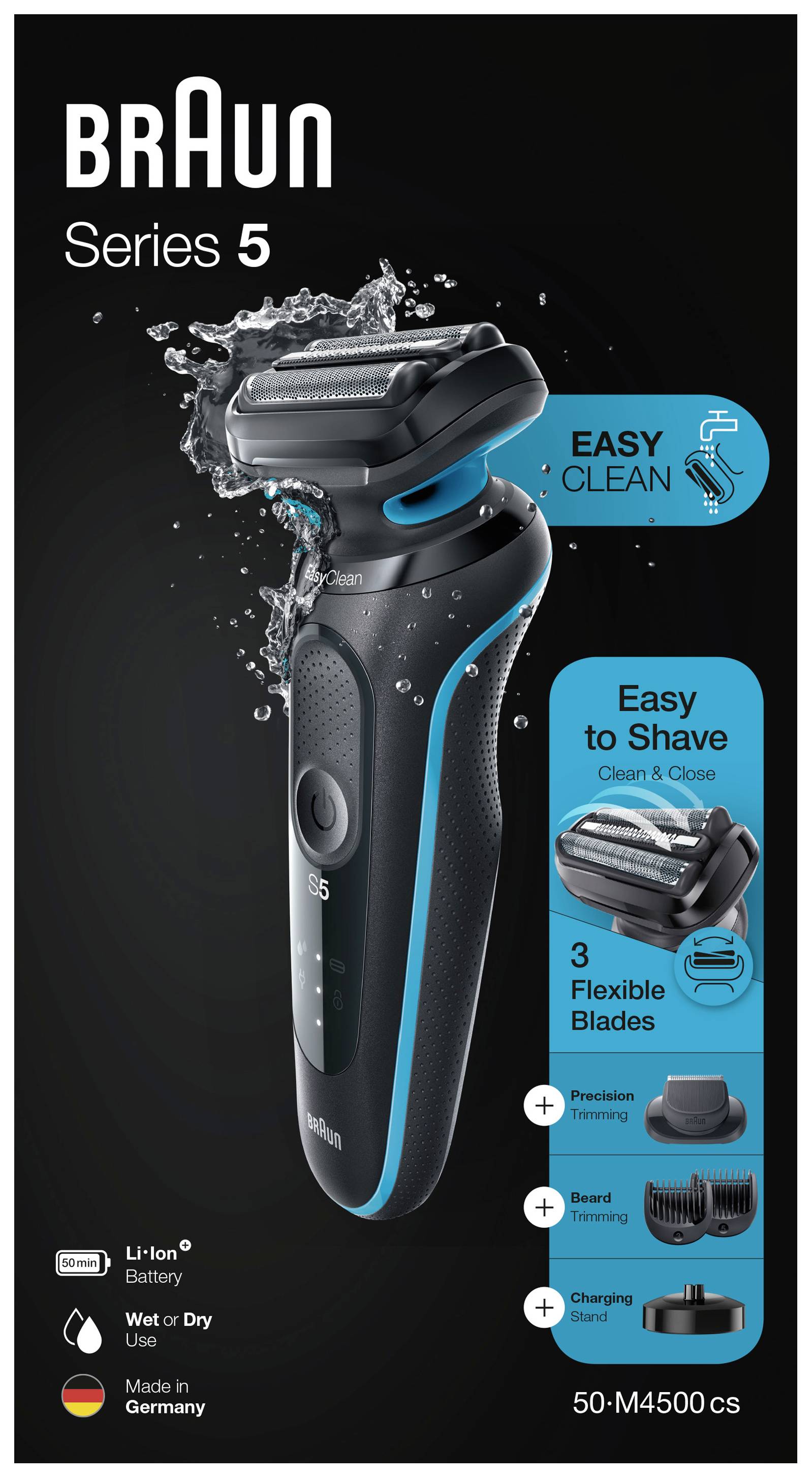 Braun 50-M4500cs Folienrasierer Türkis