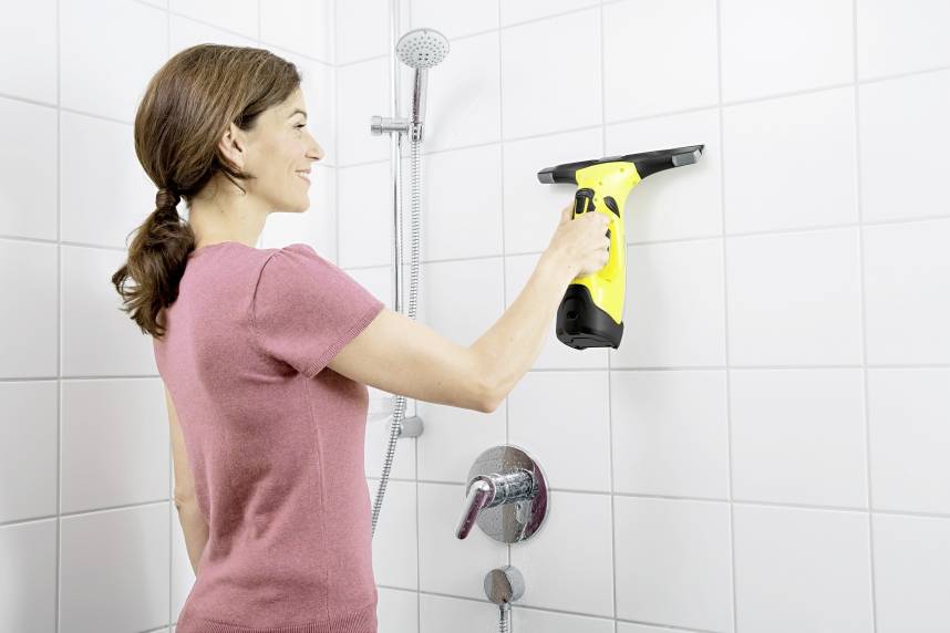 Kärcher Home & Garden WV 5 Premium Fenstersauger Gelb, Grau