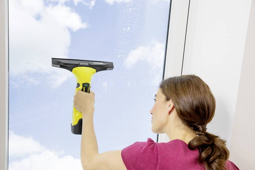 Kärcher Home & Garden WV 5 Premium Fenstersauger Gelb, Grau