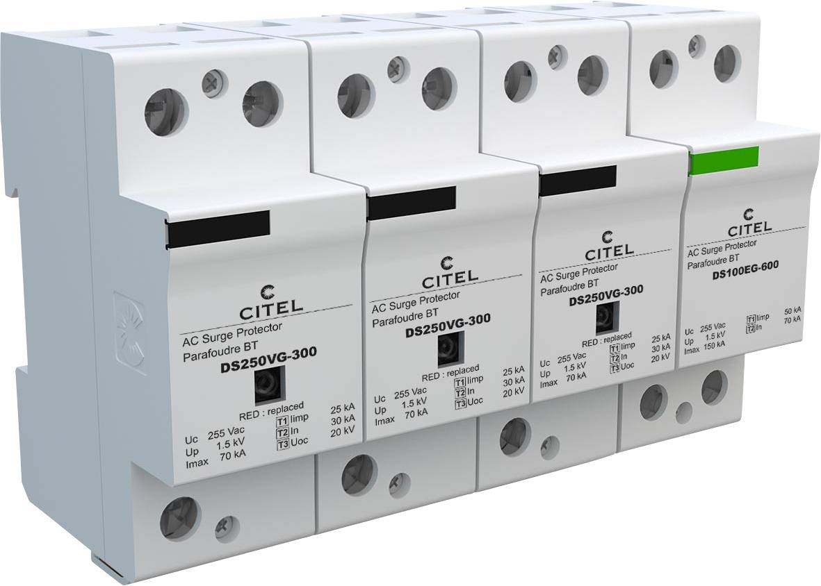 Citel 2756 DS254VG-300/G/DE Kombiableiter Überspannungsschutz für: Verteilerschrank 30 kA 1St.