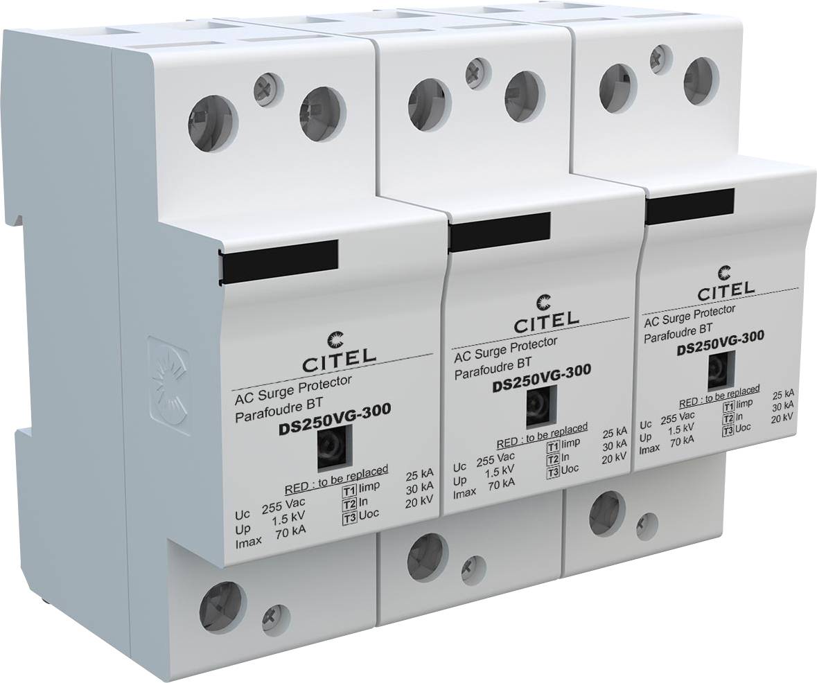 Citel 3896 DS253VG-300/DE Kombiableiter Überspannungsschutz für: Verteilerschrank 30 kA 1St.