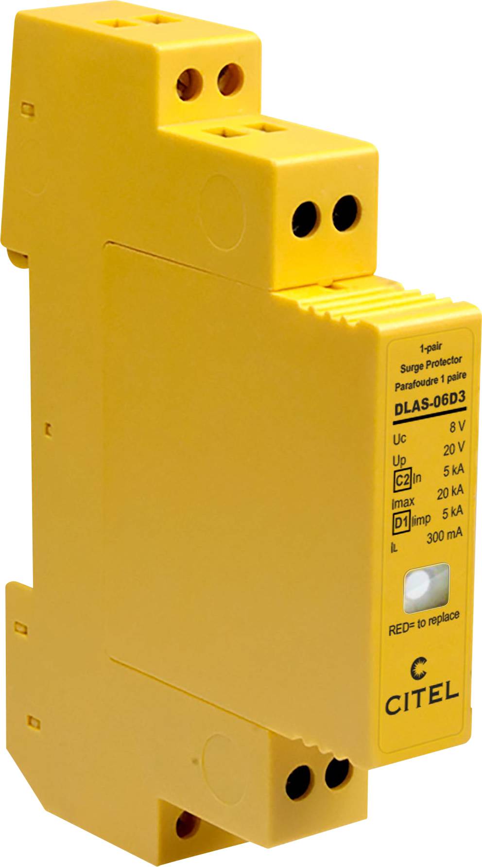 Citel 641301 DLAS-06D3 Überspannungsschutz-Modul Überspannungsschutz für: Verteilerschrank 20 kA 1St.