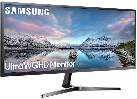 Samsung S34J550WQR LCD-Monitor 86.4cm (34 Zoll) EEK F (A - G) 3440 x 1440 Pixel UWQHD 4 ms HDMI®, DisplayPort, Kopfhörer