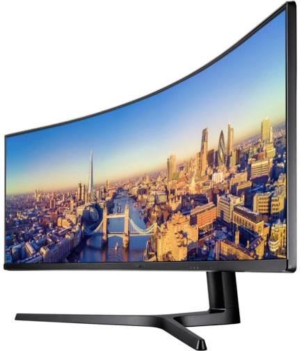 Samsung C49J890DKR LCD-Monitor EEK G (A - G) 124.5 cm (49 Zoll) 3840 x 1080 Pixel 32:9 5 ms DisplayPort, HDMI®, Kopfhörer (3.5 mm Klinke), USB-A (U