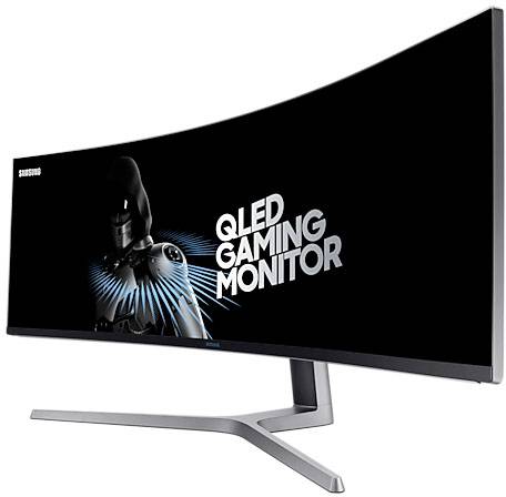 Samsung C49HG90DMR LCD-Monitor 124.2 cm (48.9 Zoll) EEK G (A - G) 3840 x 1080 Pixel UHD 1 ms DisplayPort, HDMI®, Kopfhörer (3.5 mm Klinke), Mini Dis