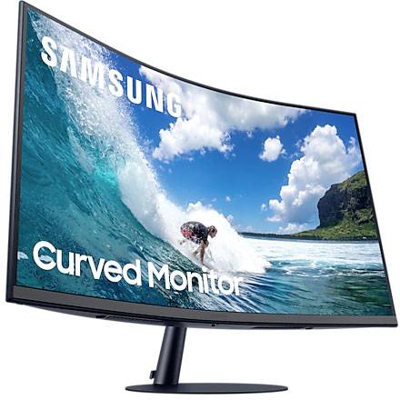 Samsung C32T550FDR Curved LCD-Monitor EEK F (A - G) 80 cm (31.5 Zoll) 1920 x 1080 Pixel 16:9 4 ms HDMI®, DisplayPort, VGA, Kopfhörer (3.5 mm Klinke