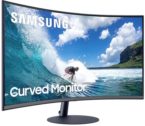 Samsung C32T550FDR Curved LCD-Monitor EEK F (A - G) 80 cm (31.5 Zoll) 1920 x 1080 Pixel 16:9 4 ms HDMI®, DisplayPort, VGA, Kopfhörer (3.5 mm Klinke