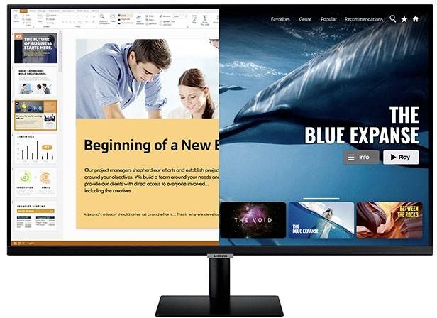 Samsung S27AM504NR LCD-Monitor EEK F (A - G) 68.6 cm (27 Zoll) 1920 x 1080 Pixel 16:9 8 ms HDMI®, WLAN, Bluetooth® VA LCD