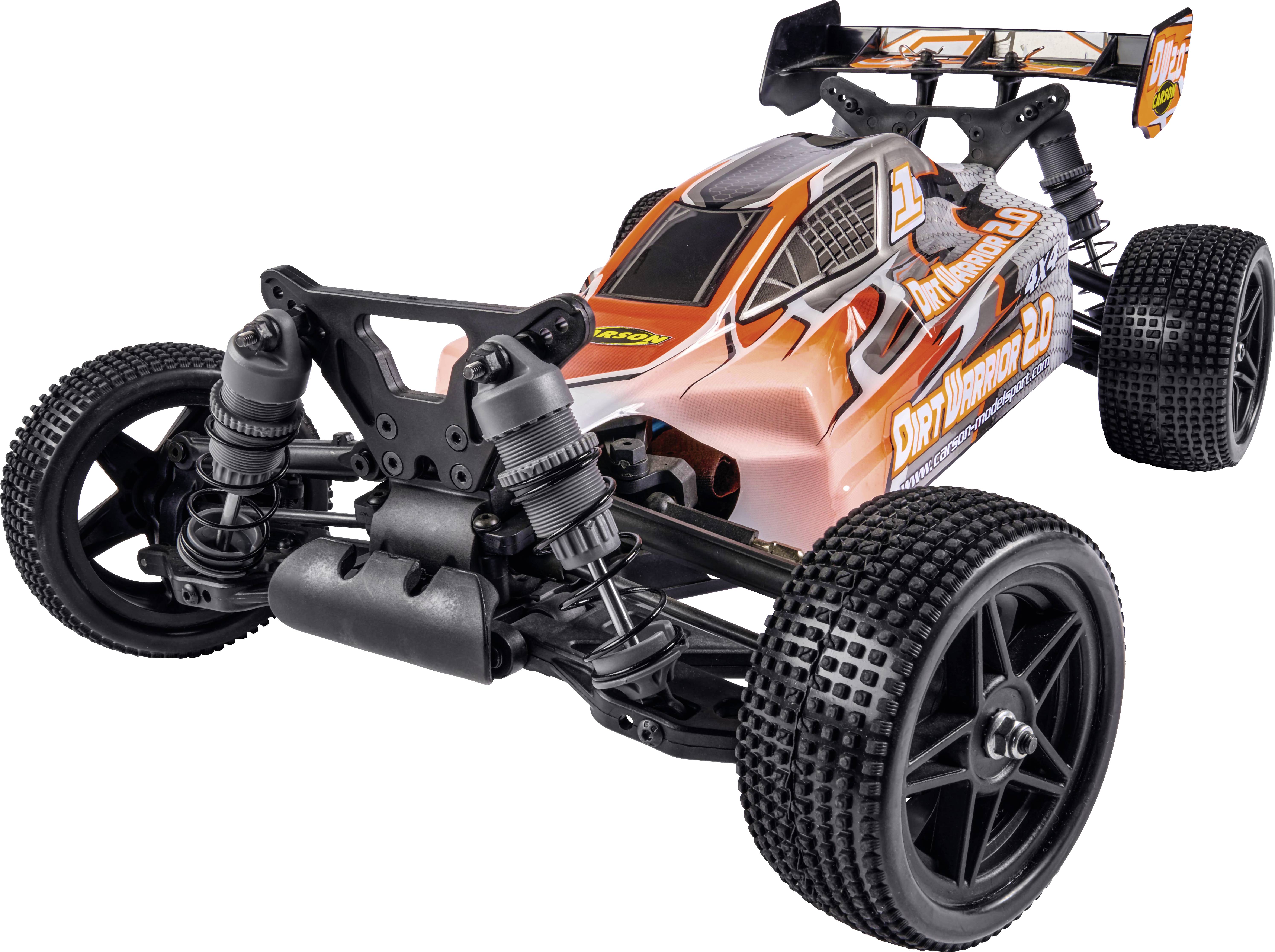 Carson Modellsport X10 Dirt Warrior Sport 2.0 1:10 RC Modellauto Elektro Buggy Allradantrieb (4WD) 100% RtR 2,4GHz