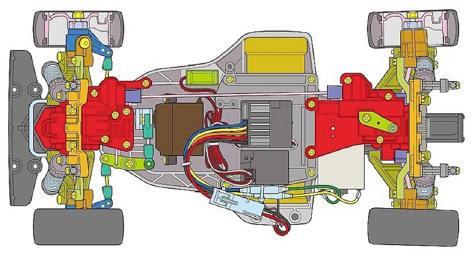 Tamiya RC Opel Calibra V6 (TA02) 4WD Brushed 1:10 RC Modellauto Elektro Tourenwagen Bausatz