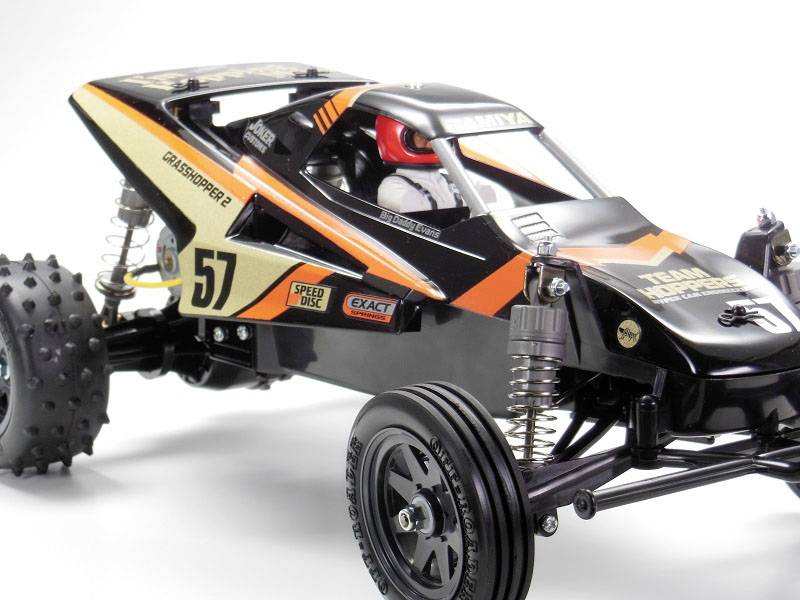 VINTAGE TAMIYA GRASSHOPPER RC BUGGY 58043 1/10 1984 Parts Yellow