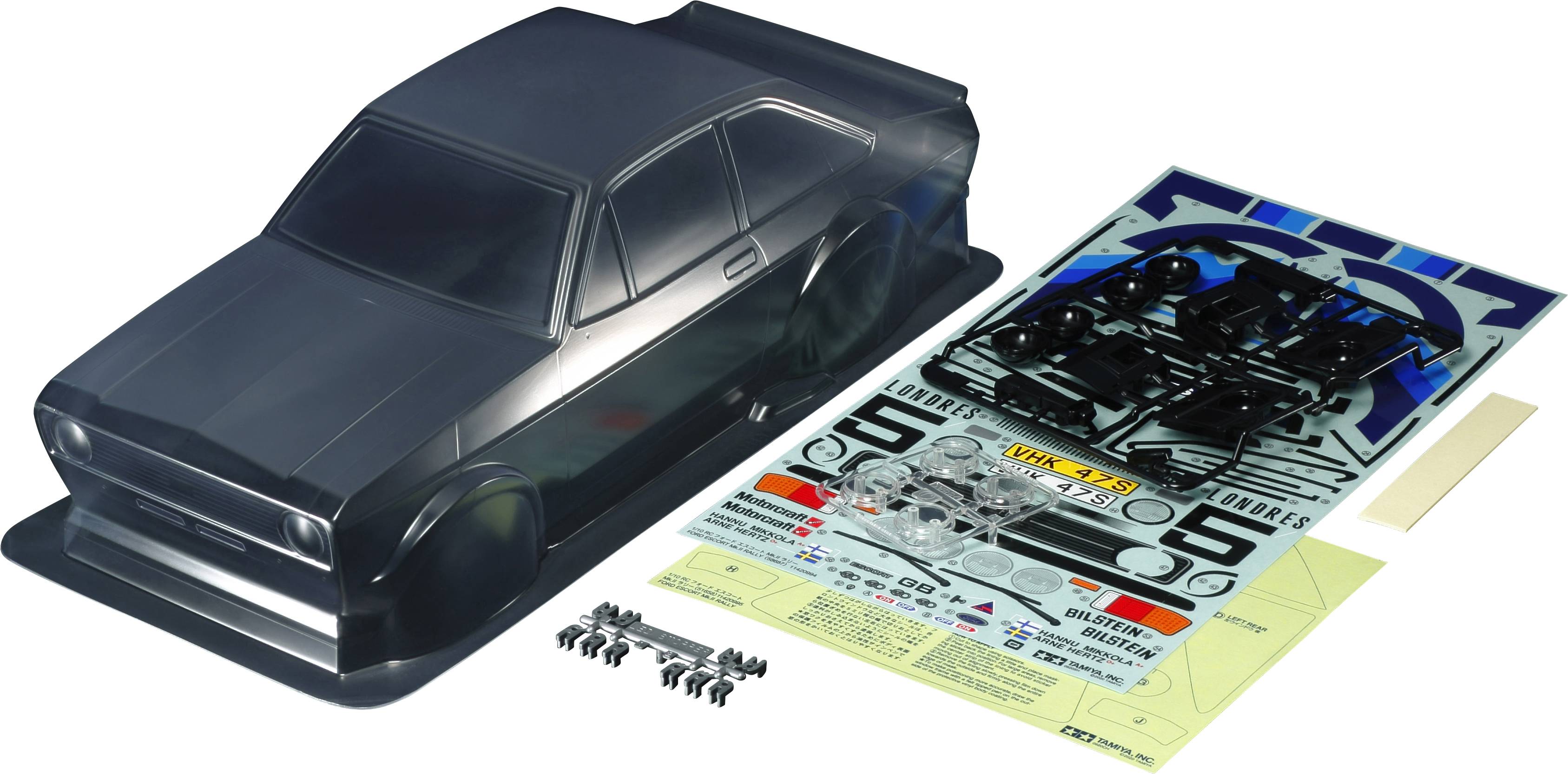 Tamiya 51658 1:10 Karosserie Ford Escort Mk.II Rally RS239 Unlackiert