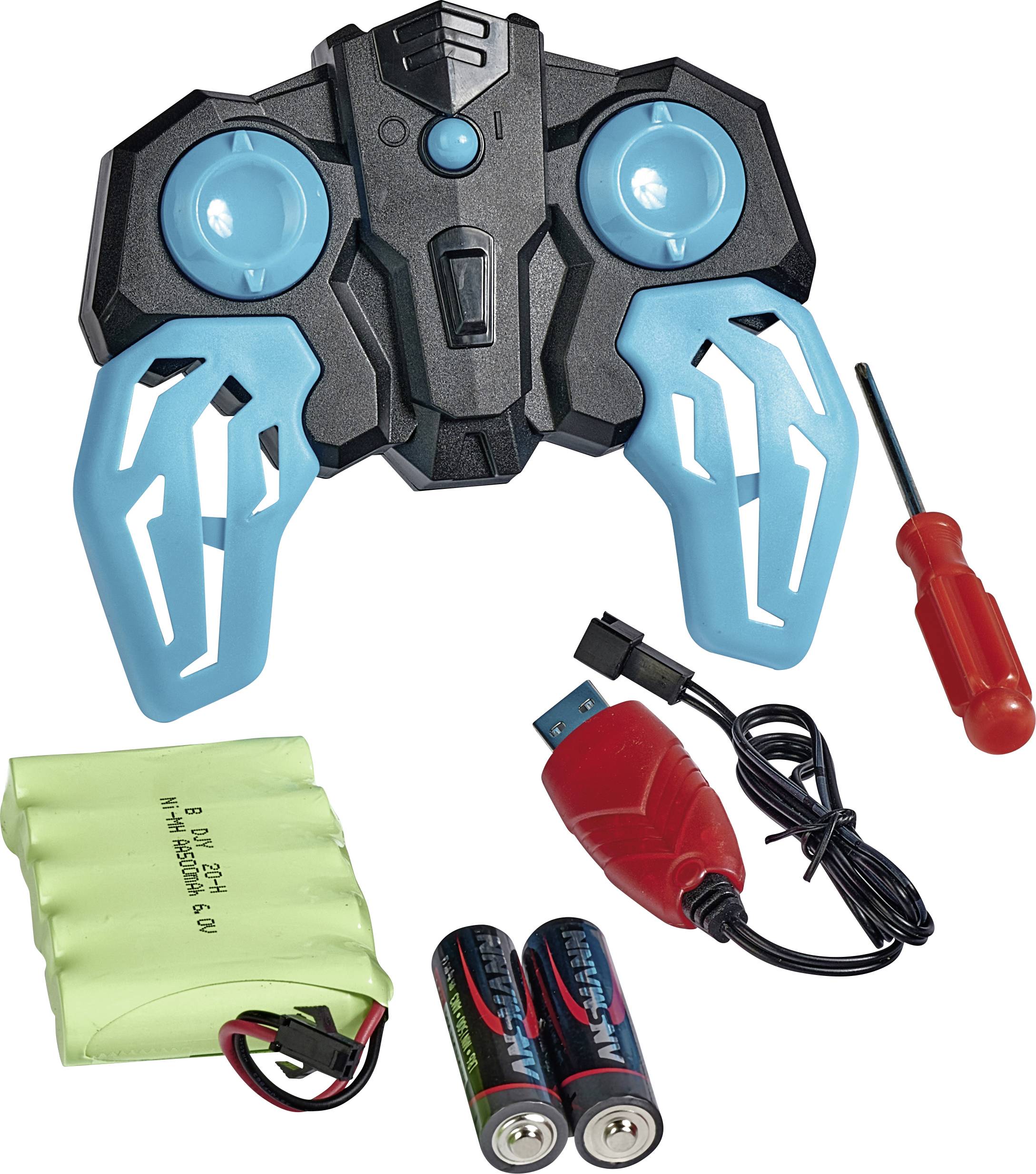 Carson Modellsport 404221 Amphi Shark RC Modellauto Elektro Amphibienfahrzeug inkl. Akku, Ladegerät und Senderbatterien