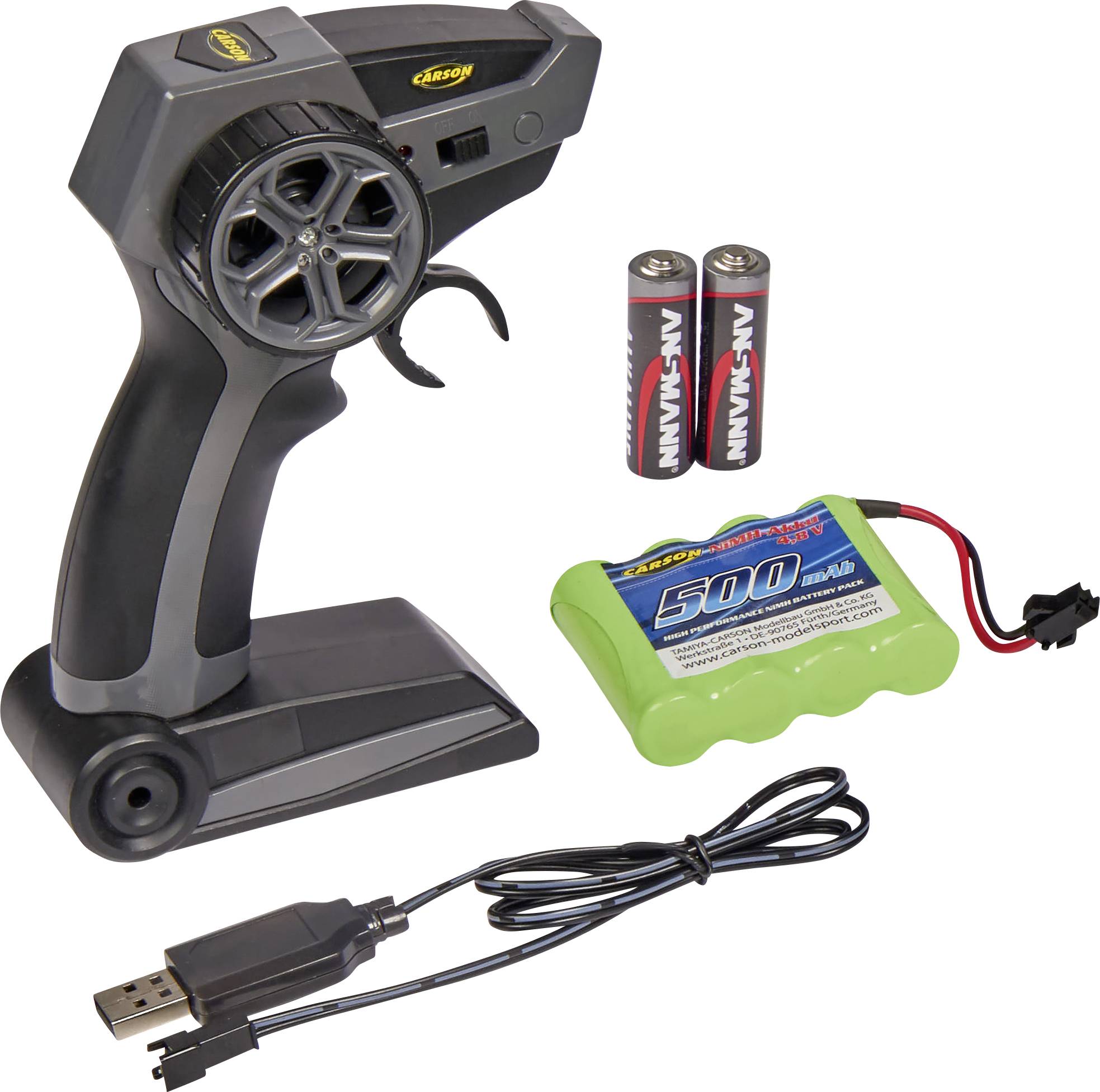 Carson Modellsport 907342 FlixBus RC Modellauto Elektro Bus inkl. Akku, Ladegerät und Senderbatterien