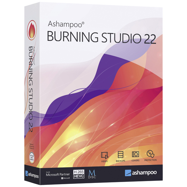 Ashampoo Burning Studio 22 - Brennen - Kopieren - Sichern Vollversion, 1 Lizenz Windows Brenn-Softw