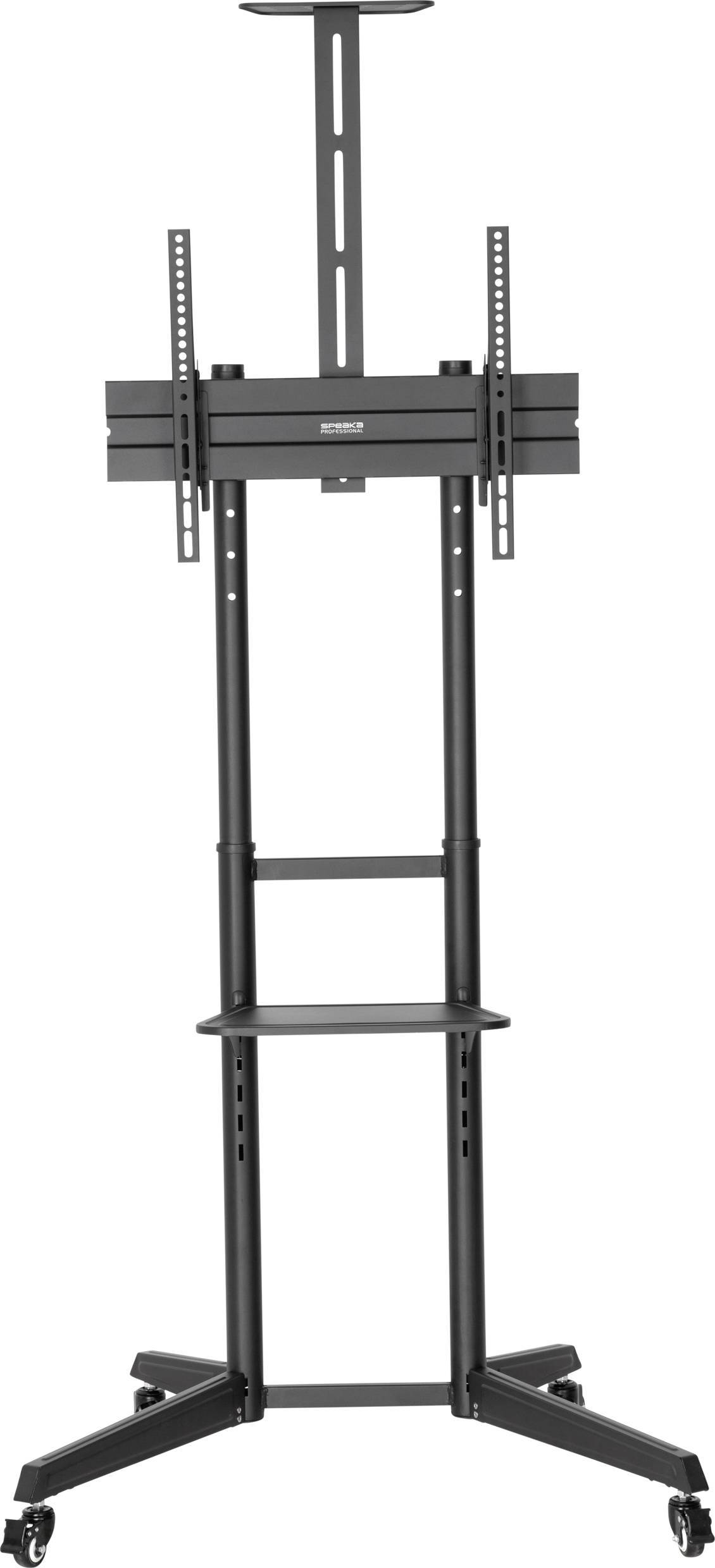 SpeaKa Professional TV-Rollwagen Höhenverstellbar 94,0cm (37") - 177,8cm (70") Bodenständer, Neigbar