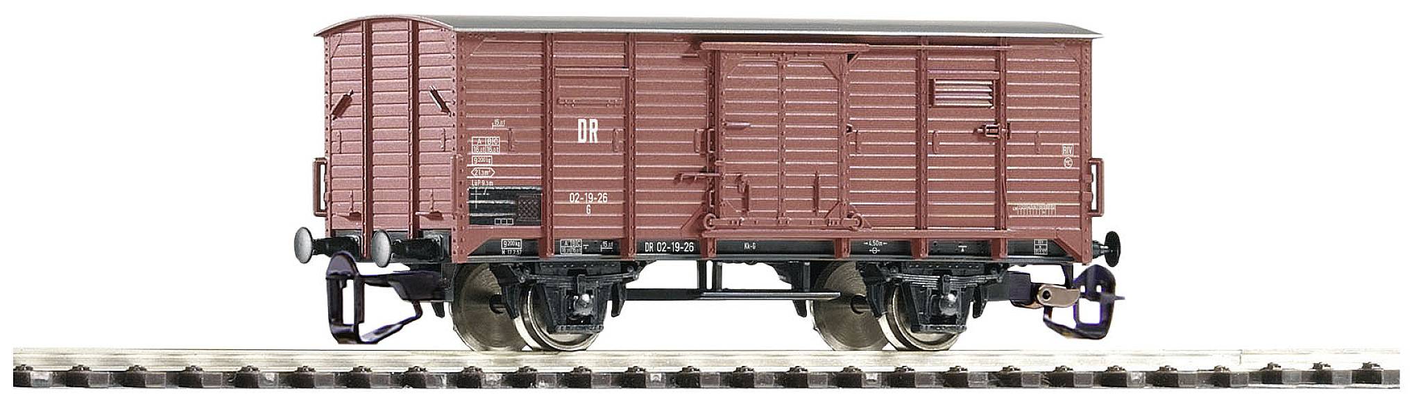 PIKO 47761 TT Gedeckter Güterwagen G02 der DR Ohne Bremserhaus