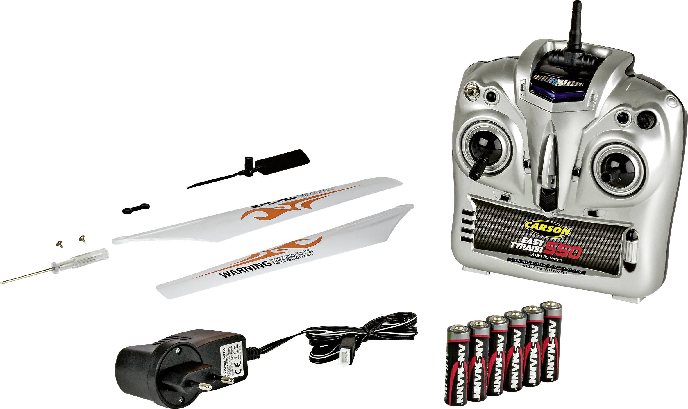 Carson Modellsport Easy Tyrann 550 RC Einsteiger Hubschrauber RtF