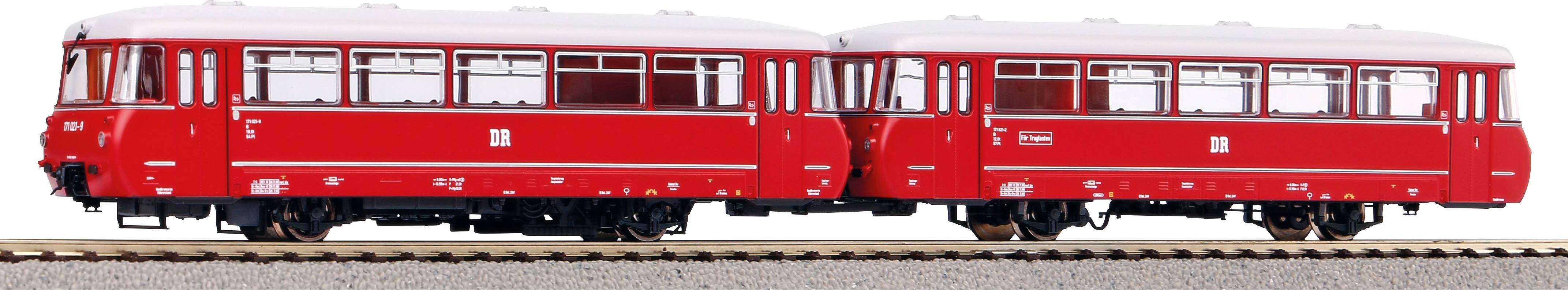 Piko H0 52887 H0 2er-Set Dieseltriebwagen BR 171 "Ferkeltaxen" der DR