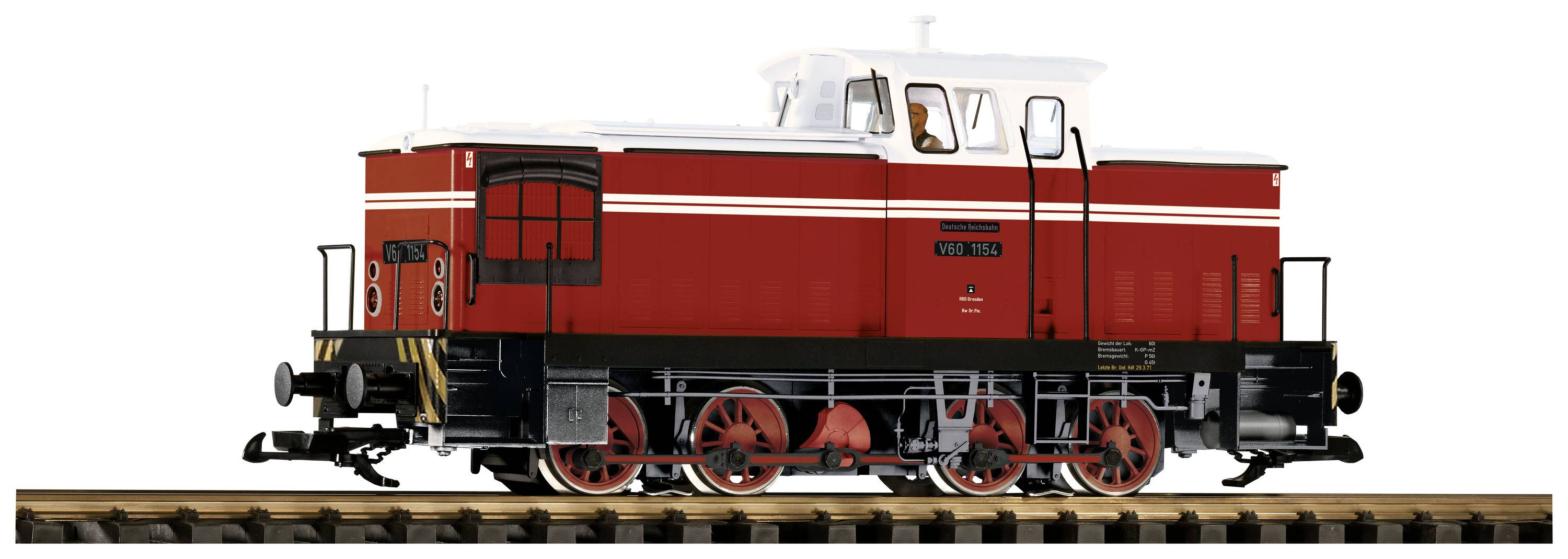 PIKO 37592G Sound-Diesellok BR V 60 der DR